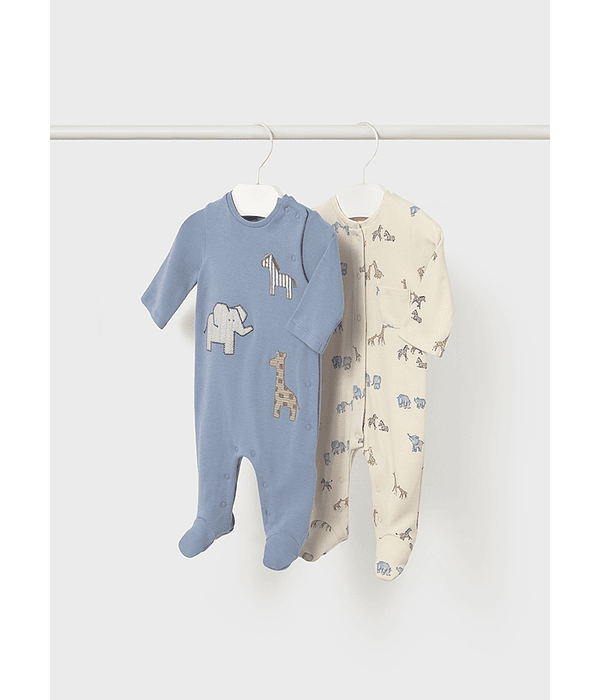 Set 2 fatos bebé interlock