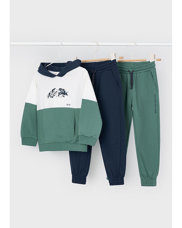 Fato treino sweat 2 calças