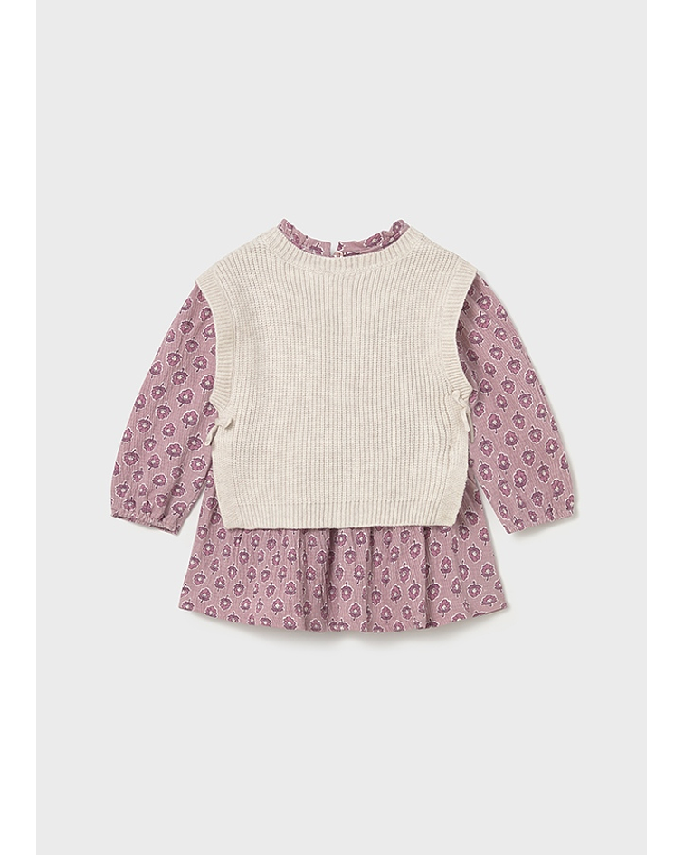 Vestido c/ colete tricô