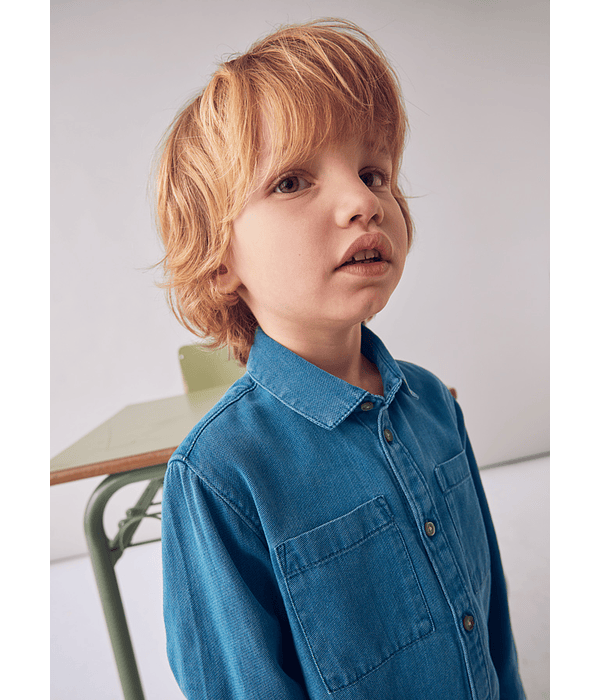 Camisa m/comp. denim