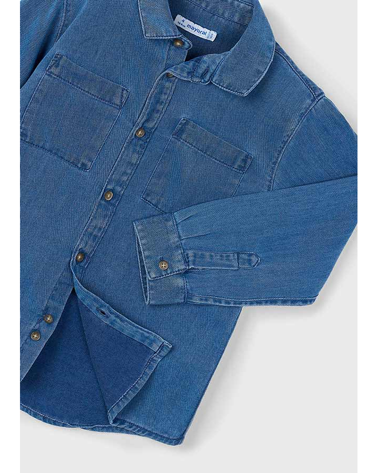 Camisa m/comp. denim