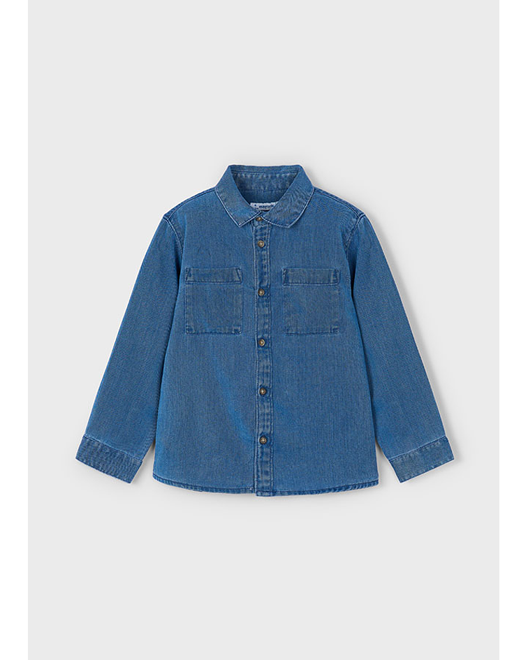 Camisa m/comp. denim