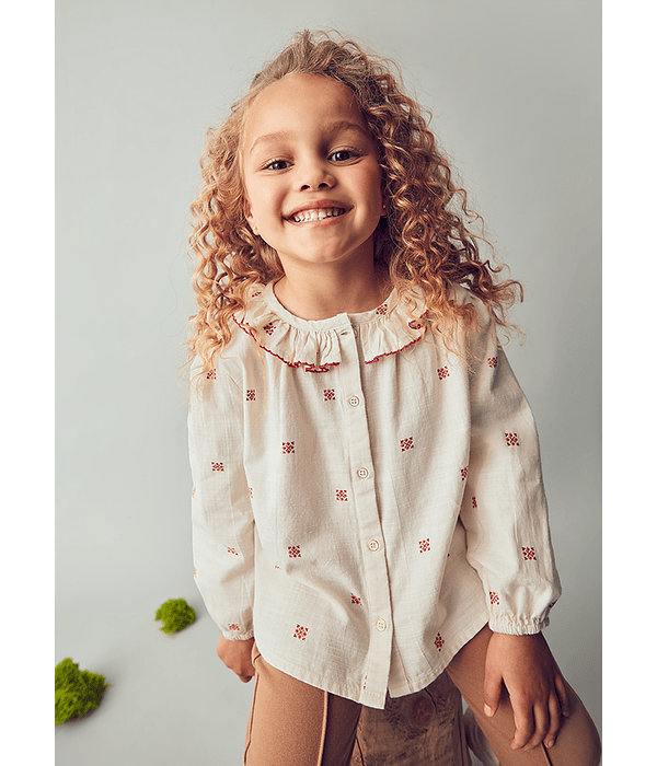 Blusa gola estampada