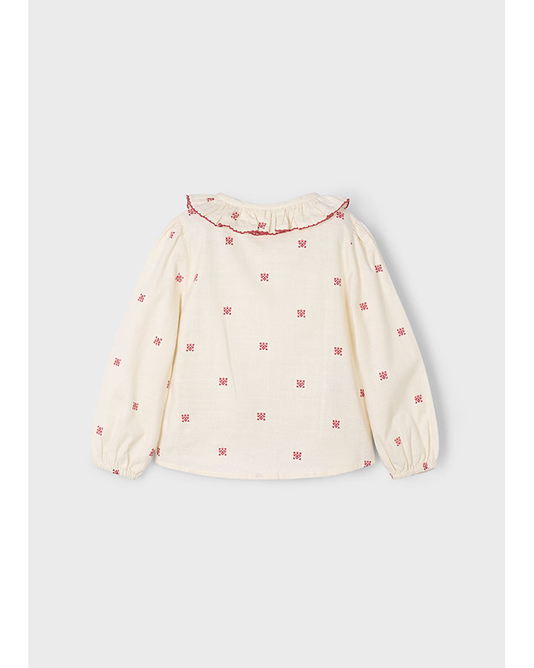 Blusa gola estampada