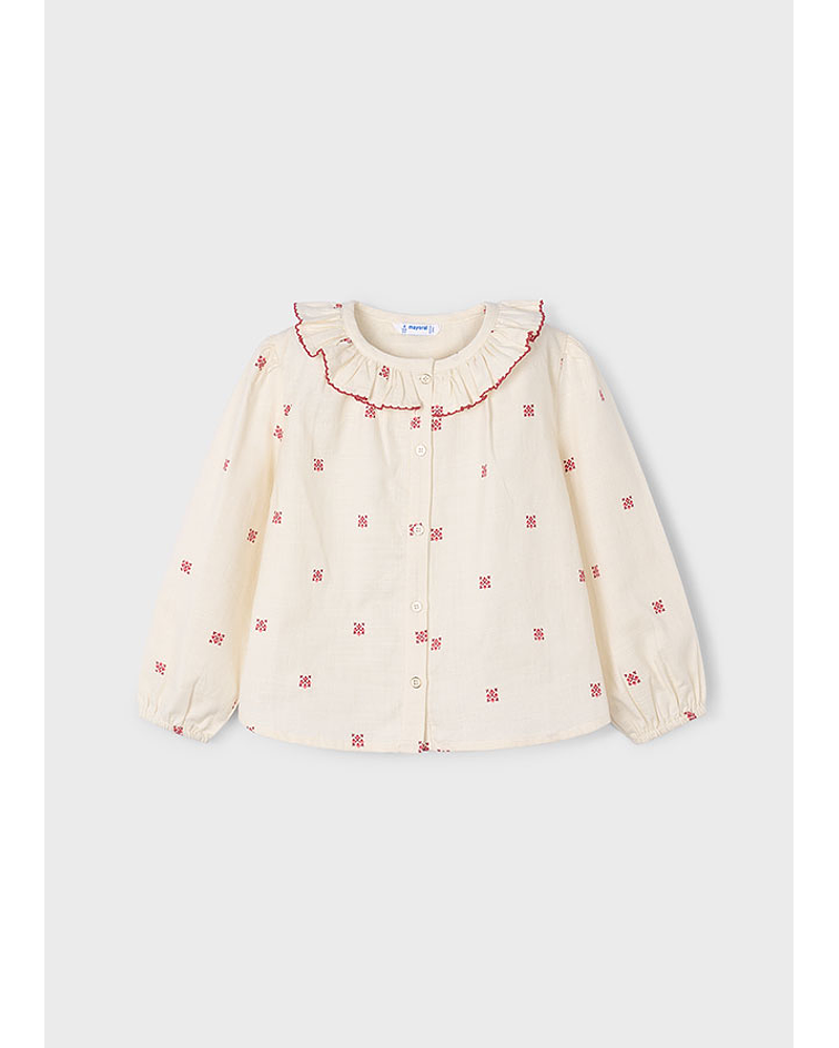 Blusa gola estampada