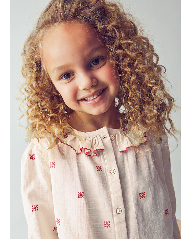 Blusa gola estampada