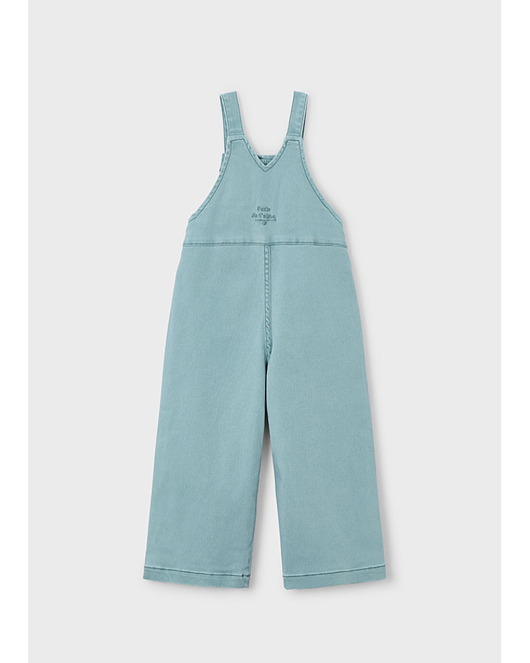 Jardineira sarja delavada