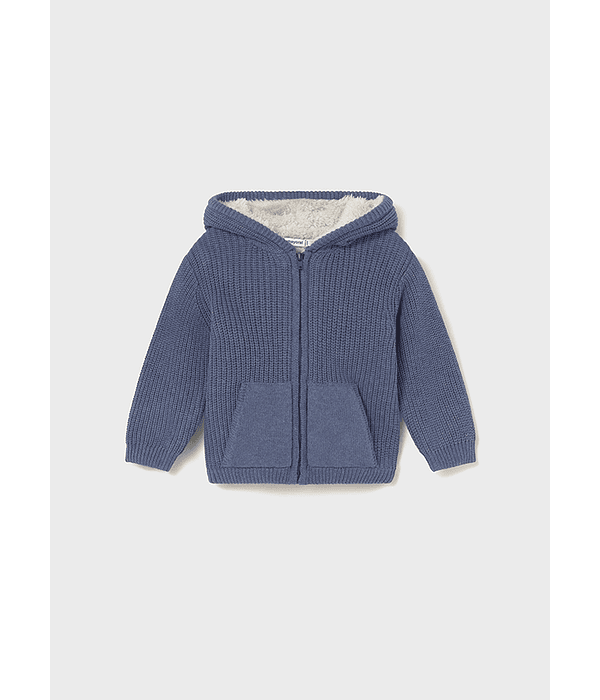 Casaco tricot forrado