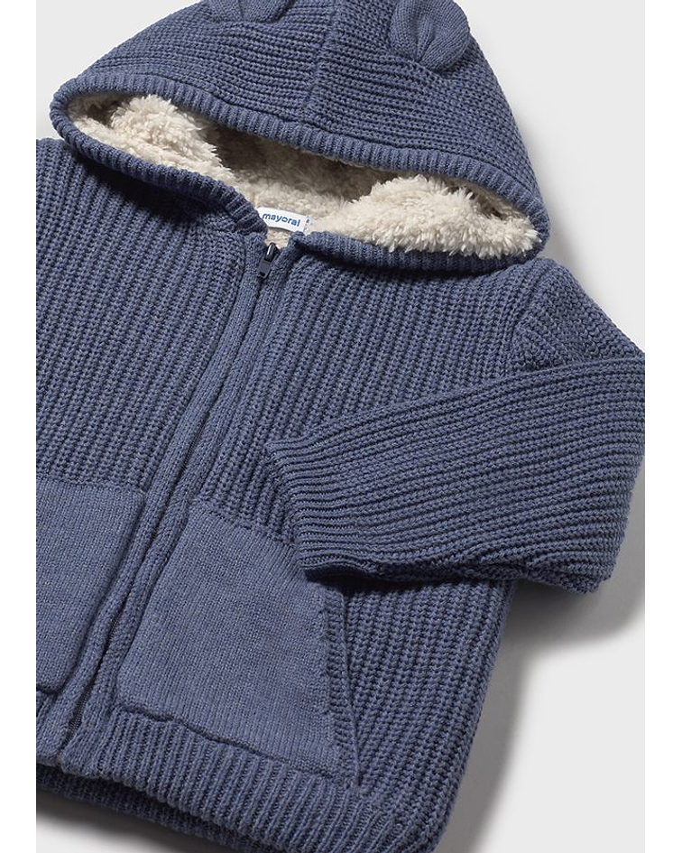 Casaco tricot forrado