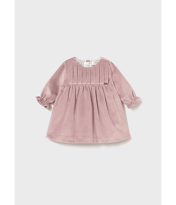 Vestido veludo m/comp.