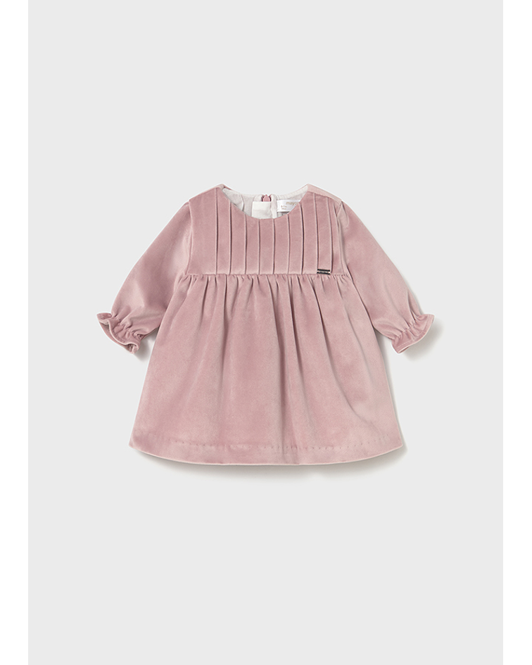 Vestido veludo m/comp.