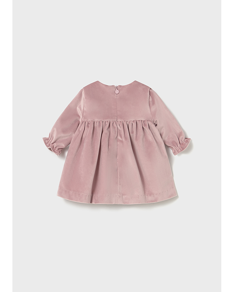 Vestido veludo m/comp.