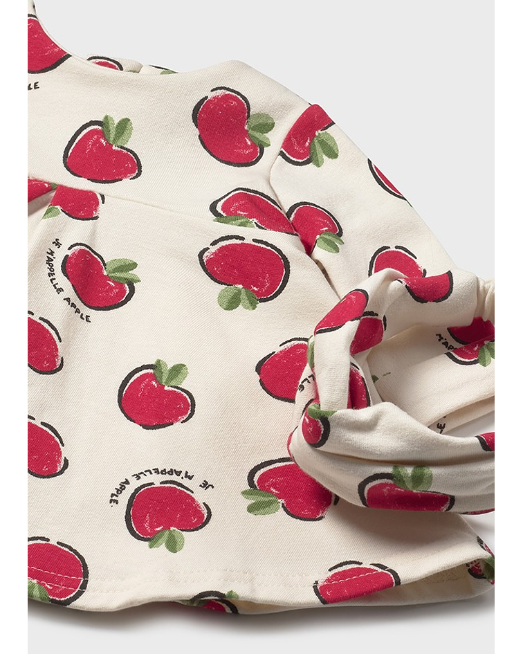 Vestido felpa estampado