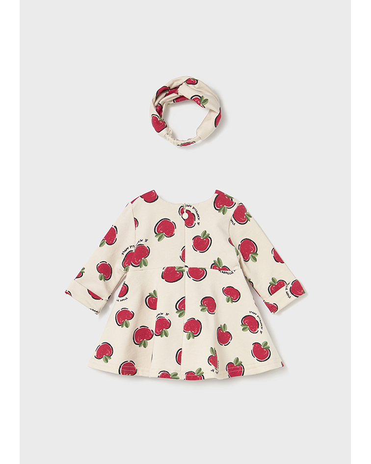 Vestido felpa estampado