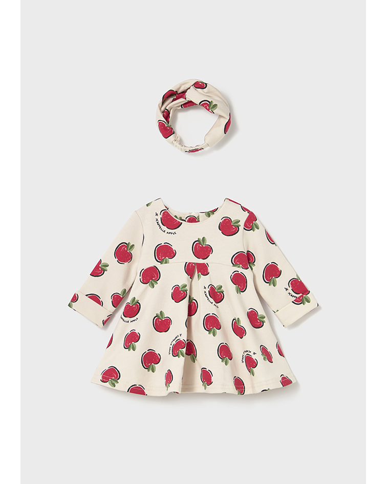 Vestido felpa estampado