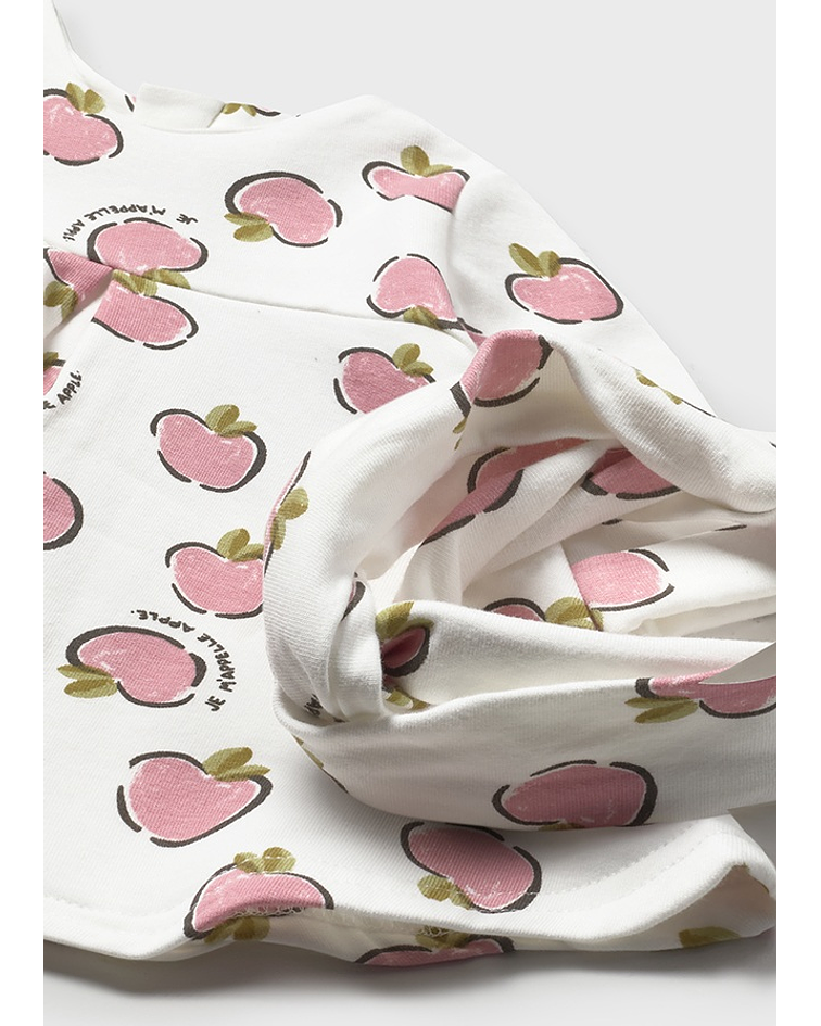 Vestido felpa estampado