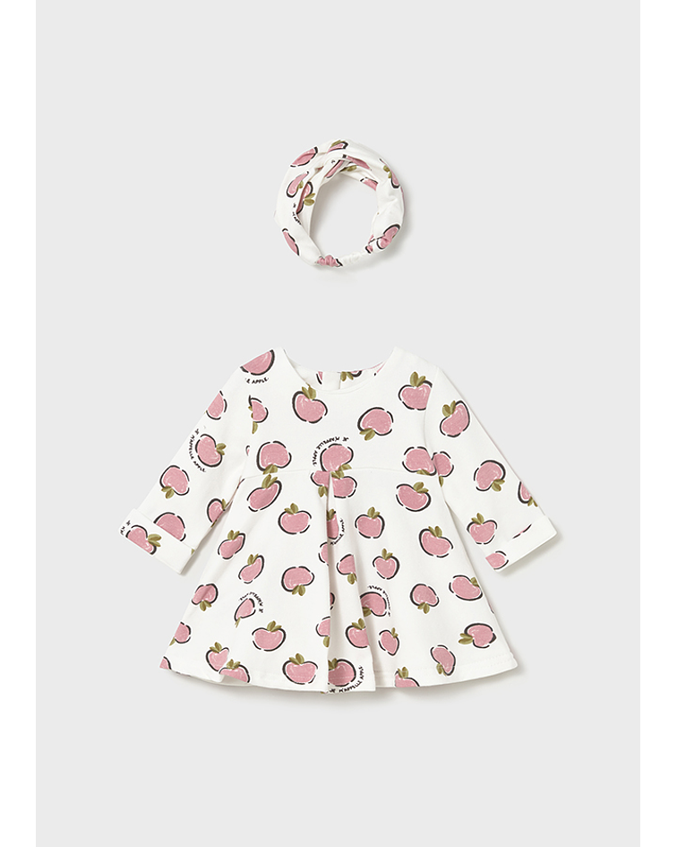 Vestido felpa estampado