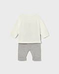 Conj. calça tricot
