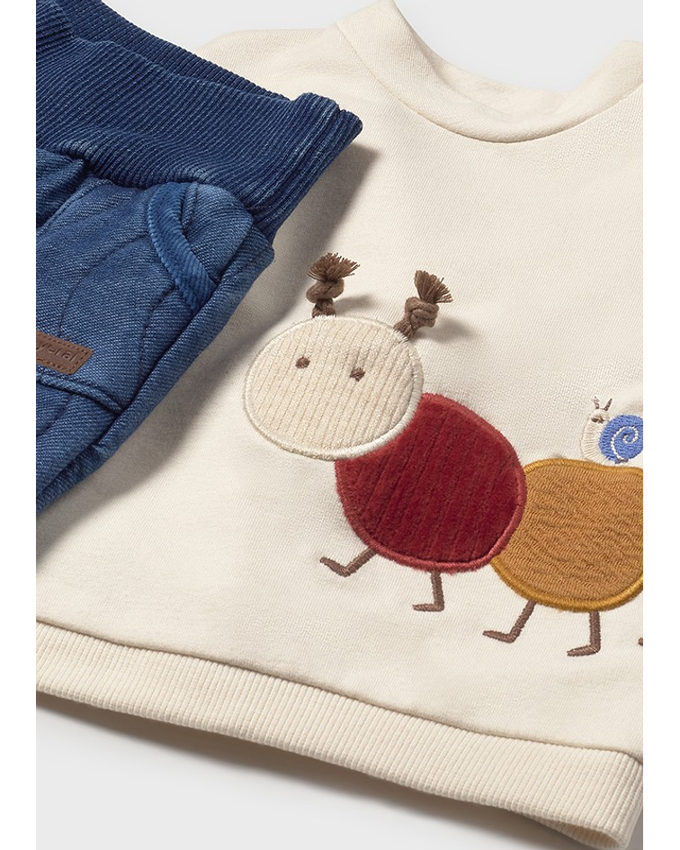 Conj. calça acolchoada