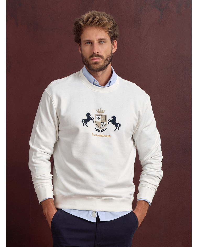 Sweatshirt Escudo Crudo
