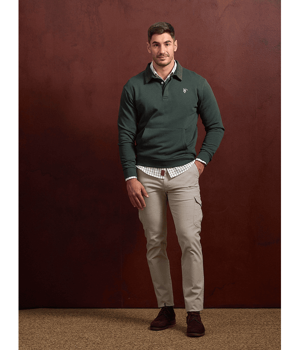 Sweatshirt Veludo Côtelé Gola Polo Abeto