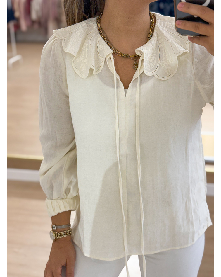 CAMISA GOLA BEBÉ BORDADA