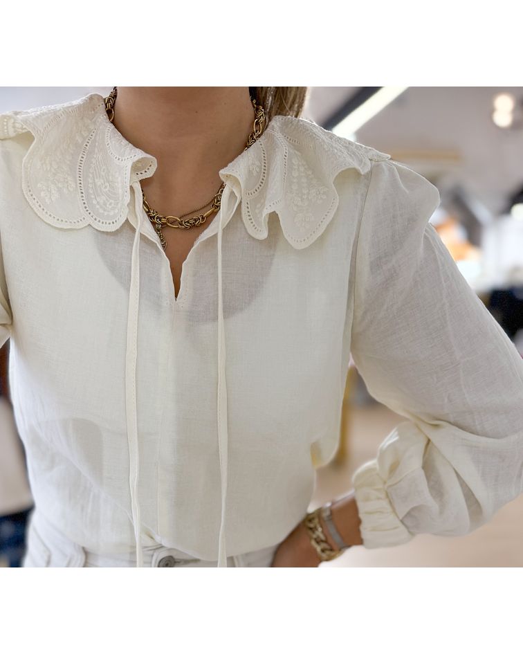 CAMISA GOLA BEBÉ BORDADA