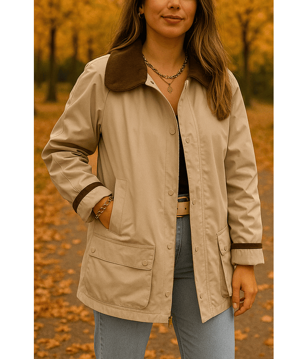 PARKA IMPERMEÁVEL BEGE