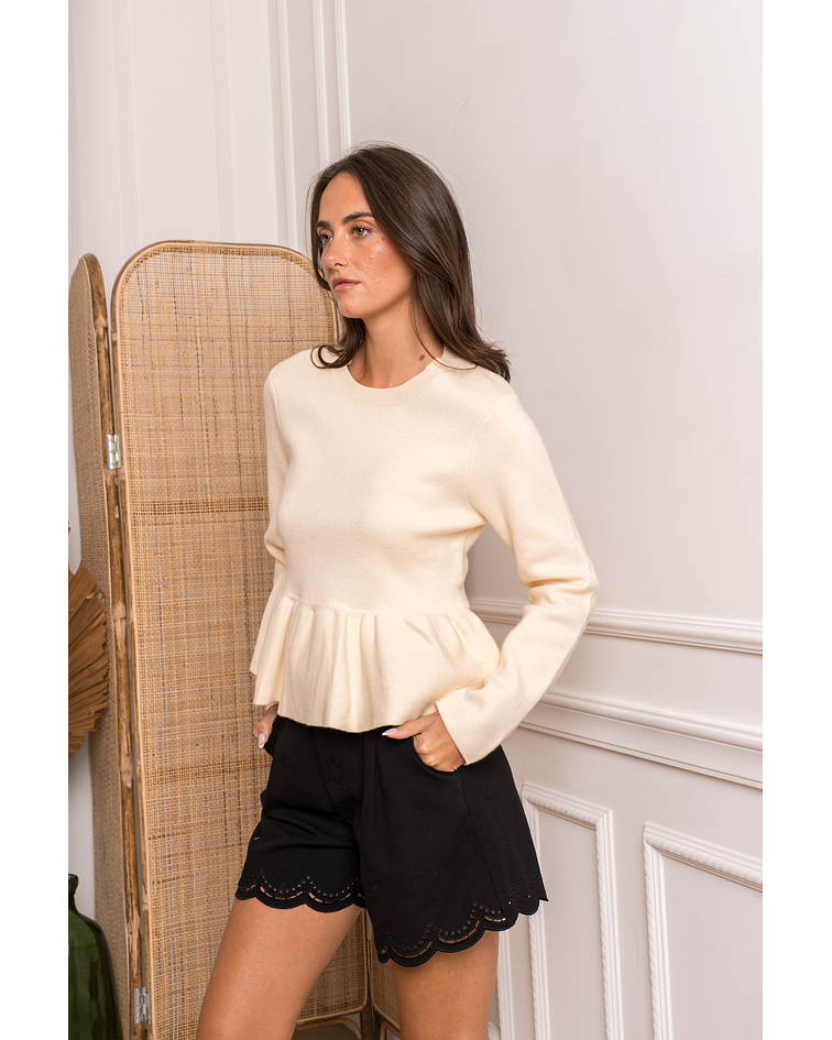 CAMISOLA MALHA FOLHO