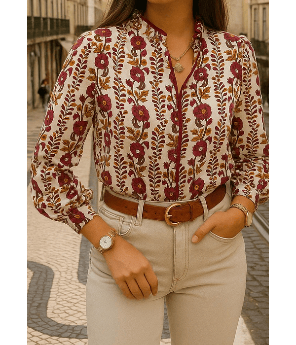 CAMISA ESTAMPADA FLORAL