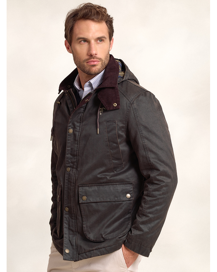 Parka Efeito Encerado | Moka