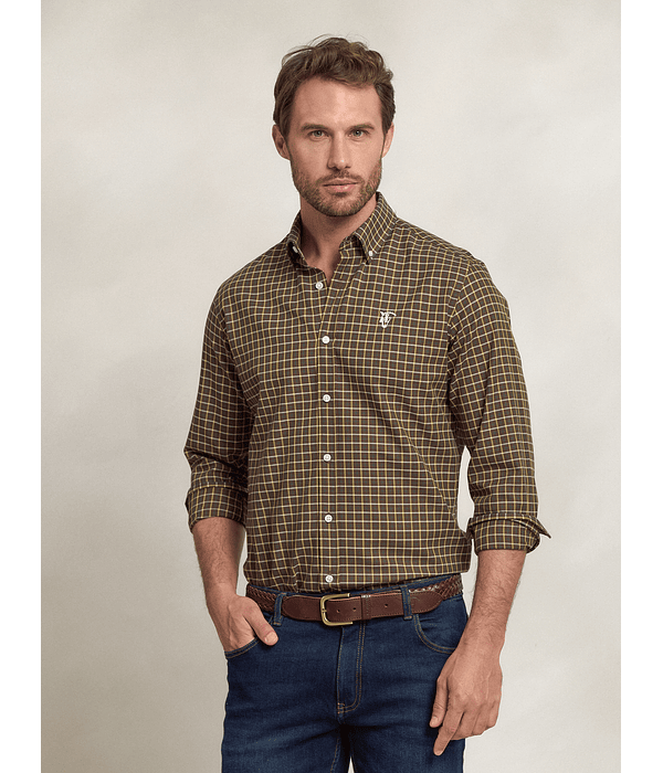 Camisa Xadrez de Viyela | Marrom