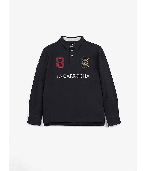 Polo com Patches | Marino