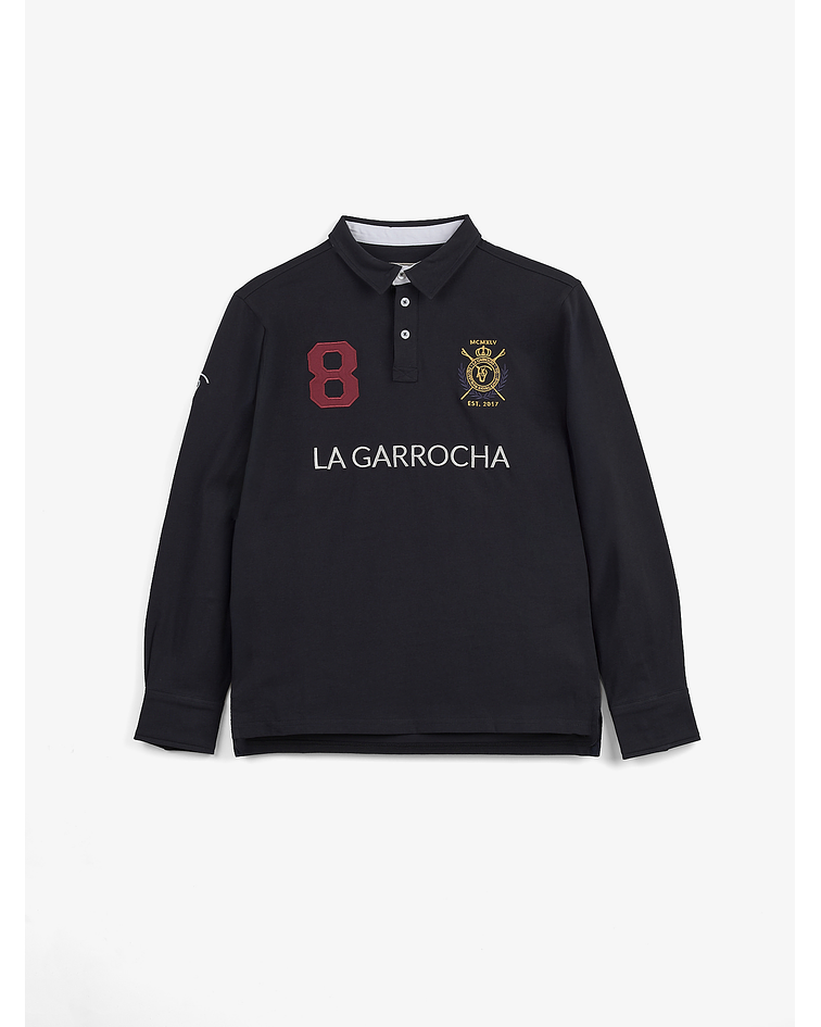 Polo com Patches | Marino