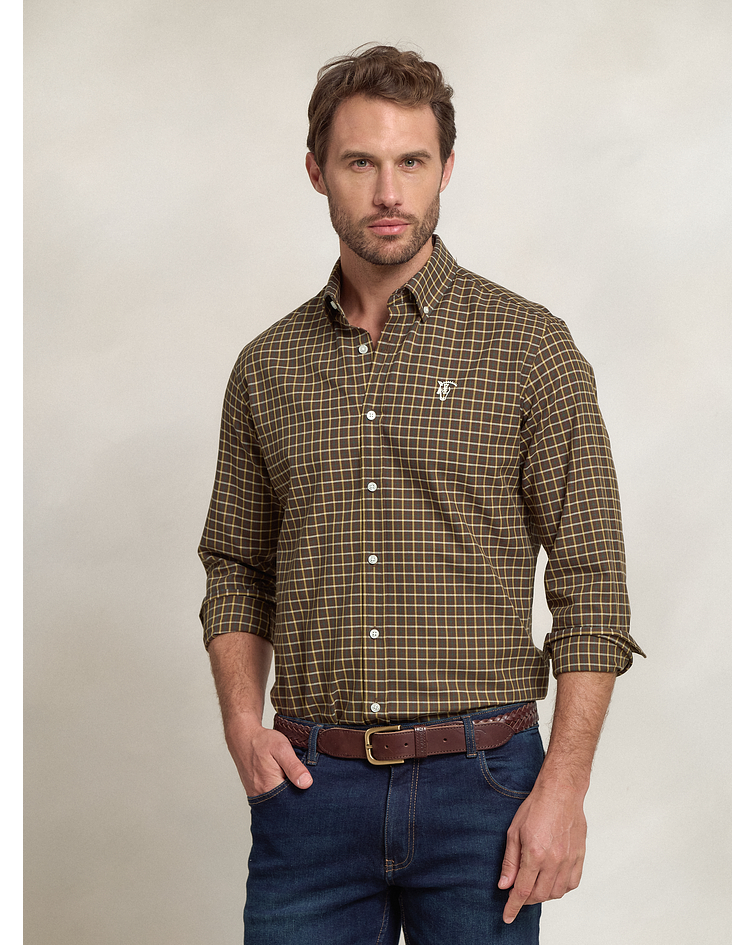 Camisa Xadrez de Viyela | Marrom
