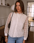 CAMISA RENDADA CRÚ