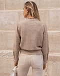 CAMISOLA MALHA TAUPE  