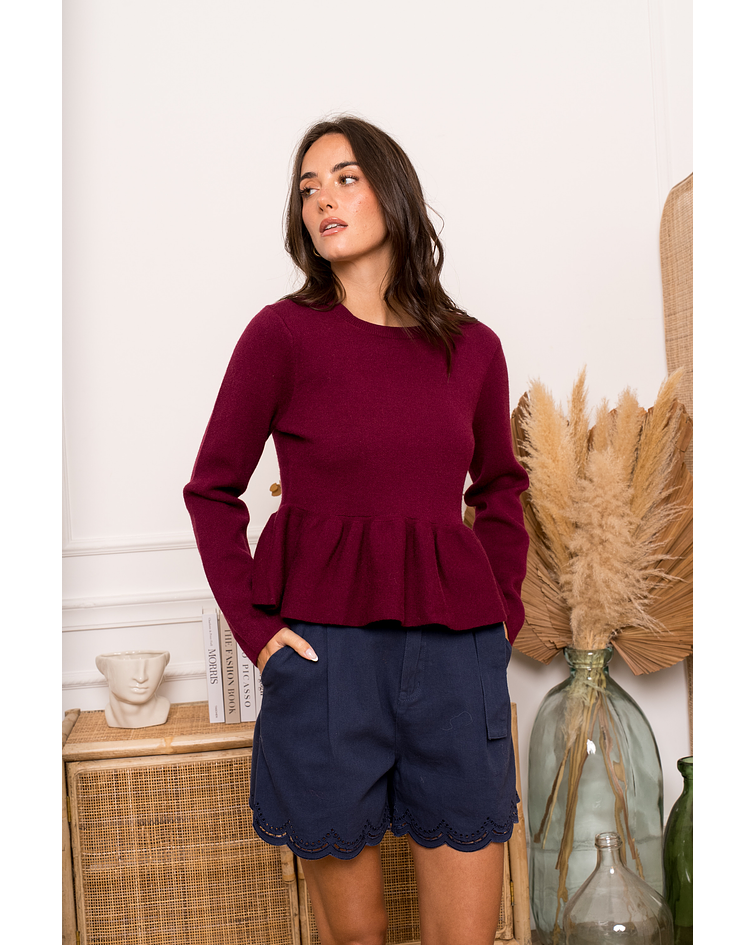 CAMISOLA MALHA FOLHO 