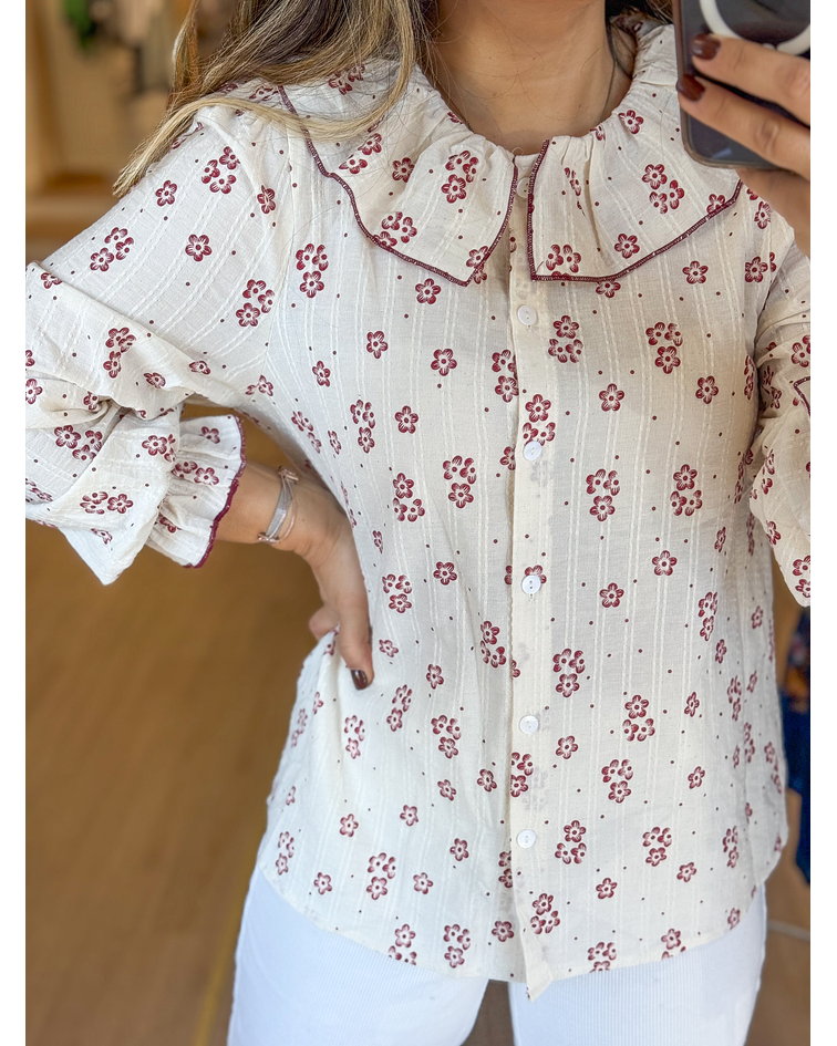 CAMISA GOLA FLORAL