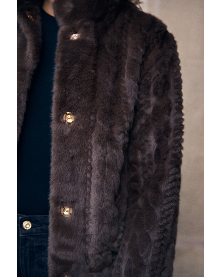 CASACO PELO CASTANHO