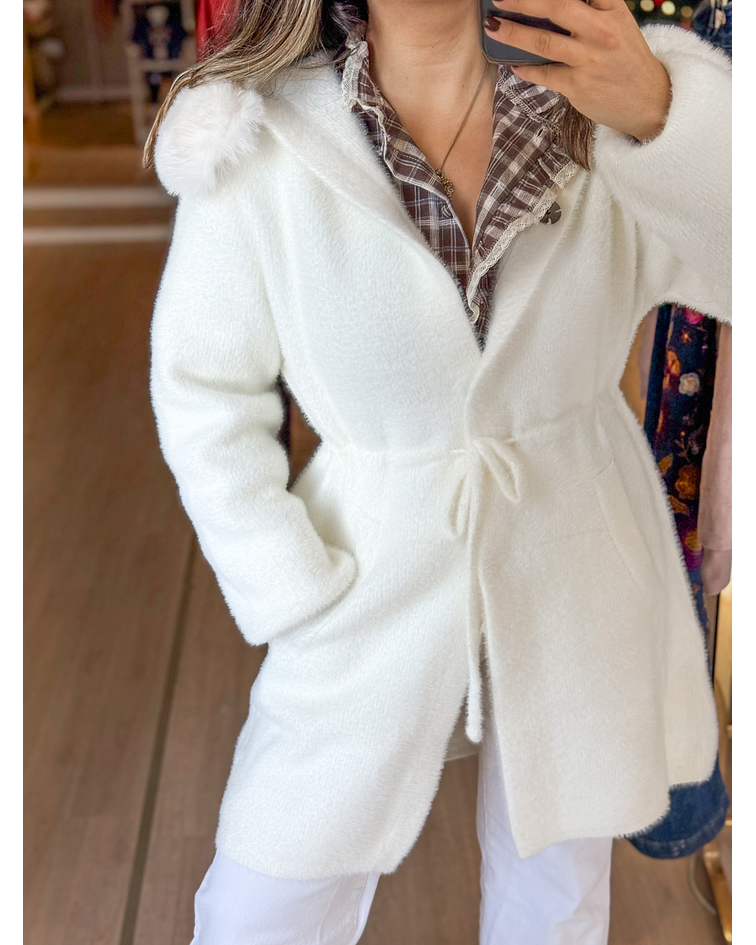 CASACO PELO BRANCO