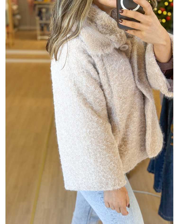 CASACO PELO CAMEL