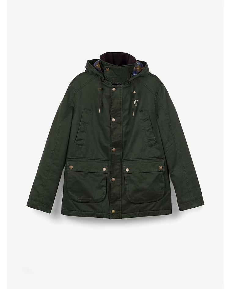Parka Efeito Encerado | Verde