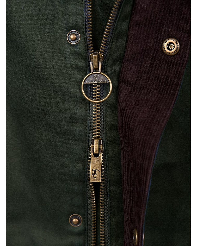 Parka Efeito Encerado | Verde