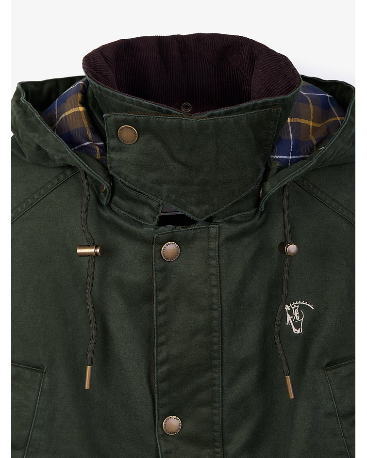 Parka Efeito Encerado | Verde