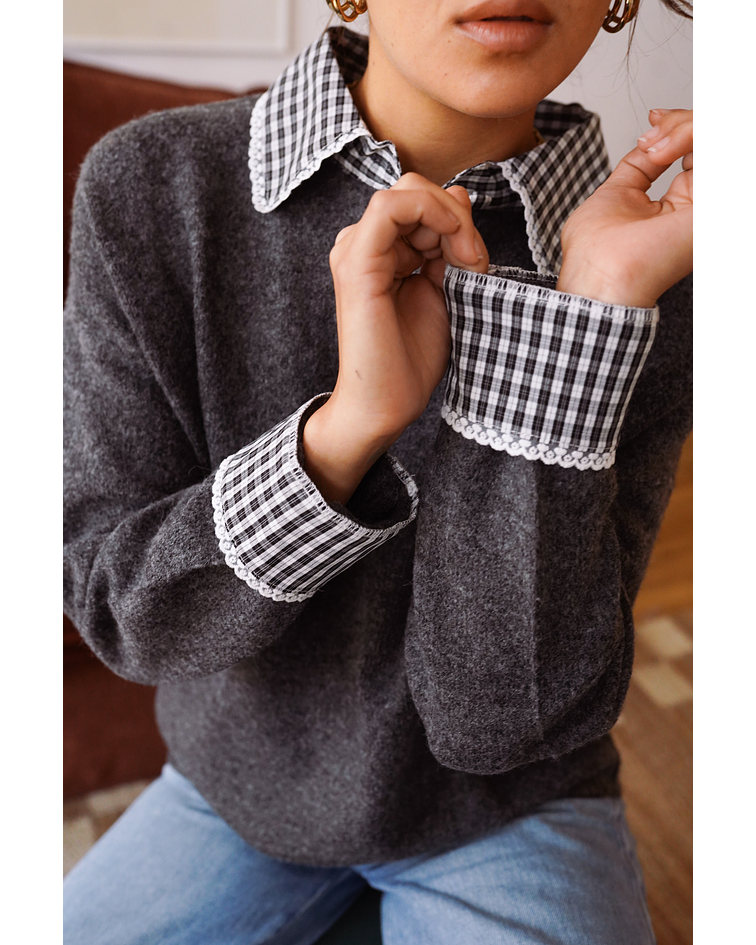 CAMISOLA MALHA GOLA XADREZ