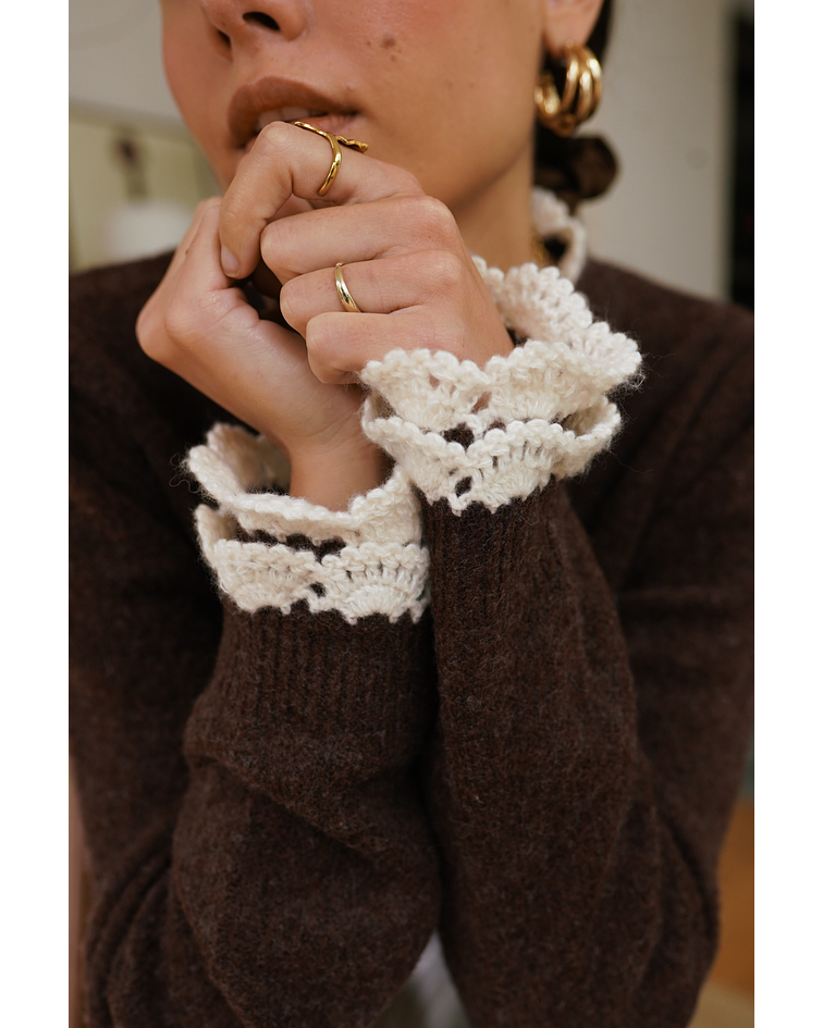 CAMISOLA MALHA CASTANHA