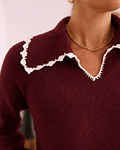 CAMISOLA MALHA BORDÔ PORMENORES