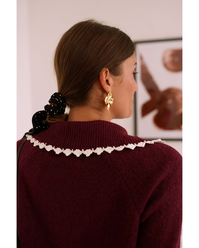 CAMISOLA MALHA BORDÔ PORMENORES