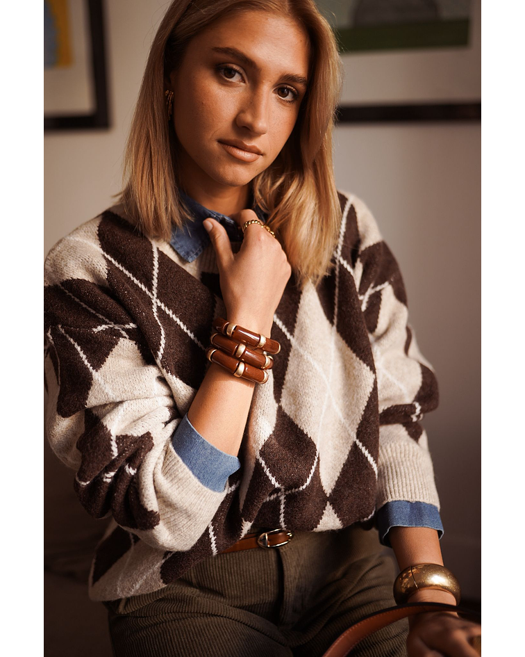 CAMISOLA MALHA LOSANGOS